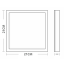 Ver imagem 7 de Painel Com Placa de Led Taschibra 18W Lys Quadrado Sobrepor Bivolt 3000K Amarelo Quente