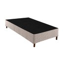 Ver imagem 1 de Cama Box Base Universal Solteiro Sommier Rústico Bordado White (88x188x20) - Paropas