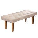 Ver imagem 1 de Recamier Banco Quarto Paris 150cm Suede Pavia:Bege