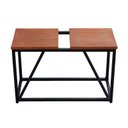 Ver imagem 1 de Banco Design Estilo Industrial Namoradeira Ferro e Madeira Artesanal Decoração Casa Jardim 2 Lugares