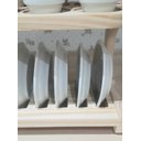 Ver imagem 6 de Suporte Coração P/ 6 Xicaras Café C/ Pires - Madeira Pinus