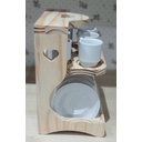 Ver imagem 3 de Suporte Coração P/ 6 Xicaras Café C/ Pires - Madeira Pinus