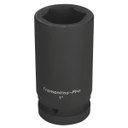 Ver imagem 1 de Soquete de Impacto Sextavado Longo 34mm Encaixe 1" Tramontina PRO