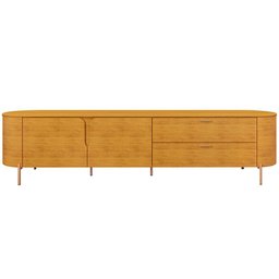 Rack para Sala de Estar Tv 75 Pol Orgânico Dion D05 Cedro - Lyam Decor - 2 Rack para Sala de Estar Tv 75 Pol Orgânico Dion D05 Cedro - Lyam Decor - 2
