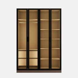 Guarda-roupa 4 Portas Reflecta com Led 100% Mdf Orion Cabecasa Madeiramadeira - 11