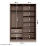 Guarda-roupa 4 Portas Reflecta com Led 100% Mdf Orion CabeCasa MadeiraOriginals - 3