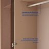 Guarda-roupa 4 Portas Reflecta com Led 100% Mdf Orion CabeCasa MadeiraOriginals - 9