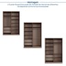 Guarda-roupa 4 Portas Reflecta com Led 100% Mdf Orion CabeCasa MadeiraOriginals - 5