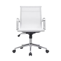 Kit 6 Cadeiras de Escritório Diretor Eames em Tela - Branca - 3