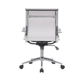 Kit 6 Cadeiras de Escritório Diretor Eames em Tela - Branca - 6