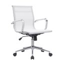 Ver imagem 5 de Kit 6 Cadeiras de Escritório Diretor Eames em Tela - Branca