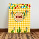 Ver imagem 3 de Quadro Decorativo Festa Junina Arraia Família São João Placa 28x20 Est3