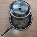 Ver imagem 2 de Frigideira Com Tampa E Cesto Para Fritura 2,7l Frigideira Esmaltada 3 Em 1 Fritadeira