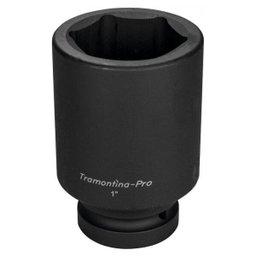 Soquete de Impacto Sextavado Longo 85mm Encaixe 1" Tramontina PRO - 1 Soquete de Impacto Sextavado Longo 85mm Encaixe 1" Tramontina PRO - 1