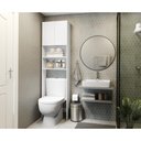Ver imagem 4 de Armário De Banheiro P/ Vaso Sanitário Multimóveis Com 2 Portas Branco