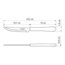 Ver imagem 3 de Kit 12 Facas de Mesa Churrasco Tramontina Leme Inox Cabo Preto