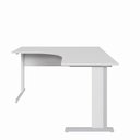 Ver imagem 6 de Mesa Angular New City Pé Metálico Light 135 cm Cinza Cristal Gebb Work
