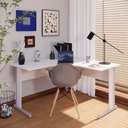 Ver imagem 2 de Mesa Angular New City Pé Metálico Light 135 cm Cinza Cristal Gebb Work