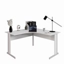 Ver imagem 4 de Mesa Angular New City Pé Metálico Light 135 cm Cinza Cristal Gebb Work