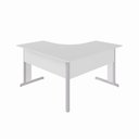 Ver imagem 3 de Mesa Angular New City Pé Metálico Light 135 cm Cinza Cristal Gebb Work
