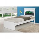 Ver imagem 1 de Cama Solteiro Carro Sport Verde com Colchão