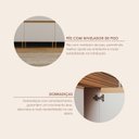 Ver imagem 6 de Balcão de Cozinha 2 Portas sem Gavetas 120cm com Pés sem Tampo 100% BP Organic Marrom/Nature/Sand