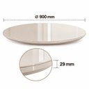 Ver imagem 2 de Tampo para Mesa de Jantar Redondo de Madeira Vidro 90cm