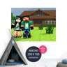 adesivo parede minecraft painel festa AP1302 - 1
