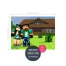 adesivo parede minecraft painel festa AP1302 - 2