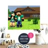 adesivo parede minecraft painel festa AP1301 - 1
