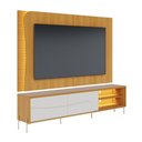 Ver imagem 2 de Rack Bancada e Painel Amalfi para Tv até 65 Polegadas com Pés de Metal Naturale Off White Colibri
