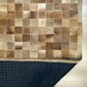 Tapete de Couro Tons Caramelo 200x300 Placa 7 Cm Quadriculado - 4
