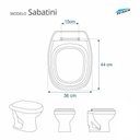 Ver imagem 5 de Assento Sanitário Sabatini Azul para Vaso Icasa