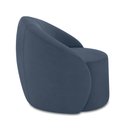 Ver imagem 7 de Poltrona Decorativa Orgânica Giratória Kit 2 Lua Suede Azul Mar D03 - D'Rossi
