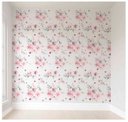 Ver imagem 1 de Papel de Parede Infantil Rolo 3m Adesivo Decoração Quarto Bebê Flores Rosas Delicadas