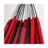 Rede de Dormir Amazonas Nylon Listrada Vermelho com Preto - 2