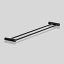 Ver imagem 3 de Toalheiro Duplo para Banheiro Preto Fosco Orion Grego Metal 70cm