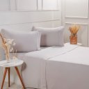 Ver imagem 4 de Jogo de Cama King Serenitá 4 Pçs Bordado Festonê 193x203x40cm Gray