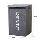 Ver imagem 6 de Cesto de Roupa Suja Multiuso Dobrável 60L Tecido Oxford 600D Cinza Kangur