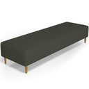 Ver imagem 1 de Puff Decorativo Bali W01 Pés Palito 170x60cm Linho Verde Musgo - Lyam Decor