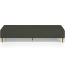 Ver imagem 5 de Puff Decorativo Bali W01 Pés Palito 170x60cm Linho Verde Musgo - Lyam Decor