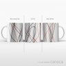 Linhas Abstratas - Caneca de Qualidade Premium - 4