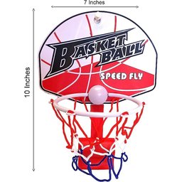 mini cesta e bola de basquete sem ventosa - 1