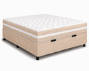 Ver imagem 3 de Kit Cama Box Baú Casal 138x188 cm + Colchão Molas Bonnel Casal 20 cm Bege Suede