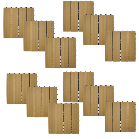 12 Deck Plástico Caramelo 30x30 Box Banheiro Piscina Jardim