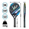 Raquete Beach Tennis Camewin Primewave 3k Carbon + Brindes - 5