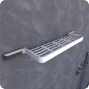 Ver imagem 3 de Suporte Porta Shampoo Para Banheiro Preto e Cromo Empire