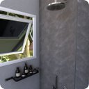 Ver imagem 2 de Suporte Porta Shampoo Para Banheiro Preto e Cromo Empire