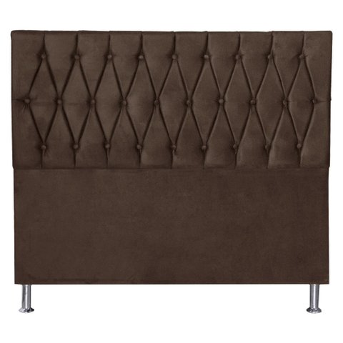 Cabeceira Queen 1,60m Paris Suede - Pallazio - Marrom