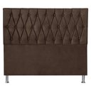 Ver imagem 1 de Cabeceira Queen 1,60m Paris Suede - Pallazio - Marrom
